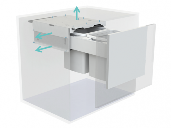 Concelo with CRTMB brackets for Top Mounting and Side mounting to one side